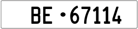 Truck License Plate